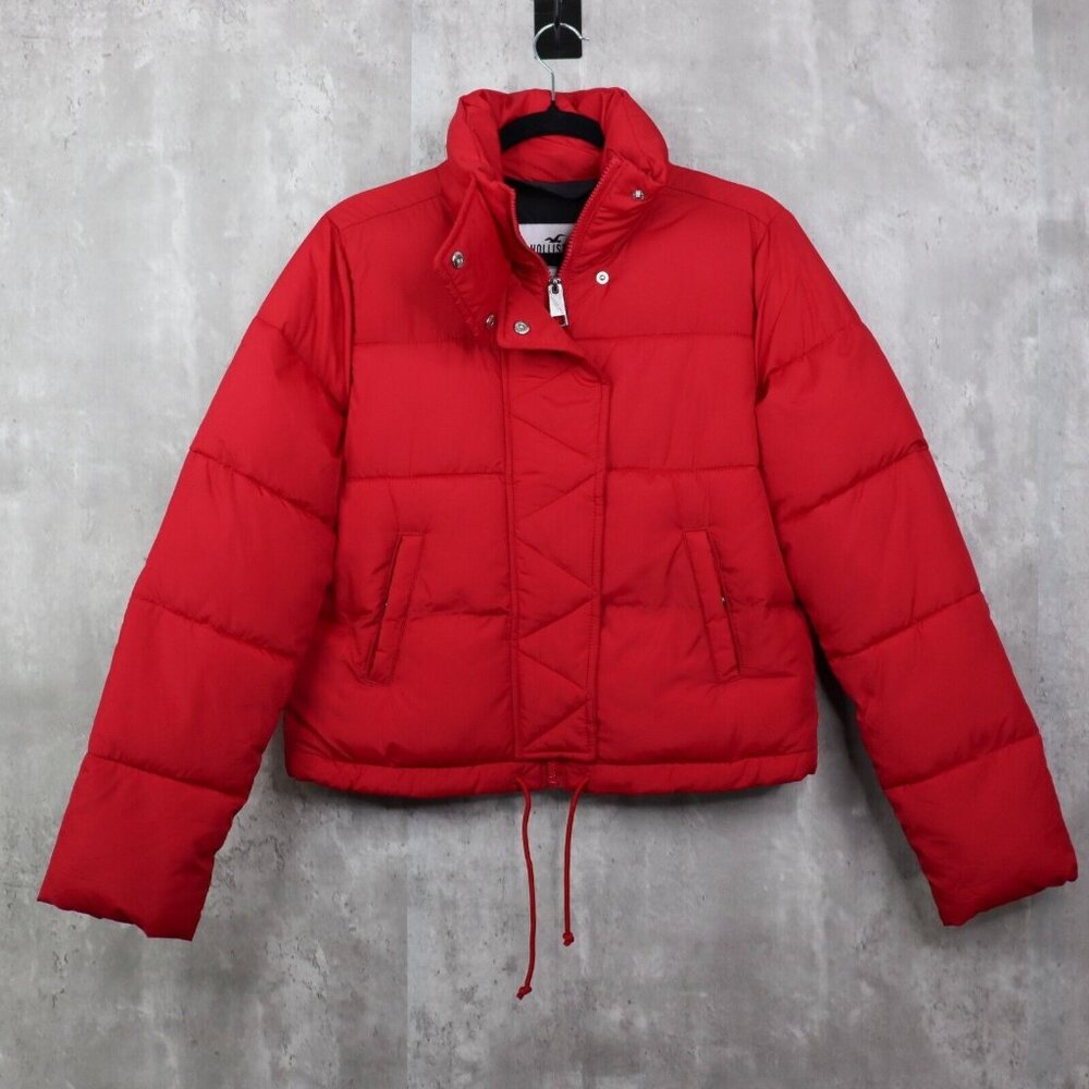 Hollister Red Puffer Jacket